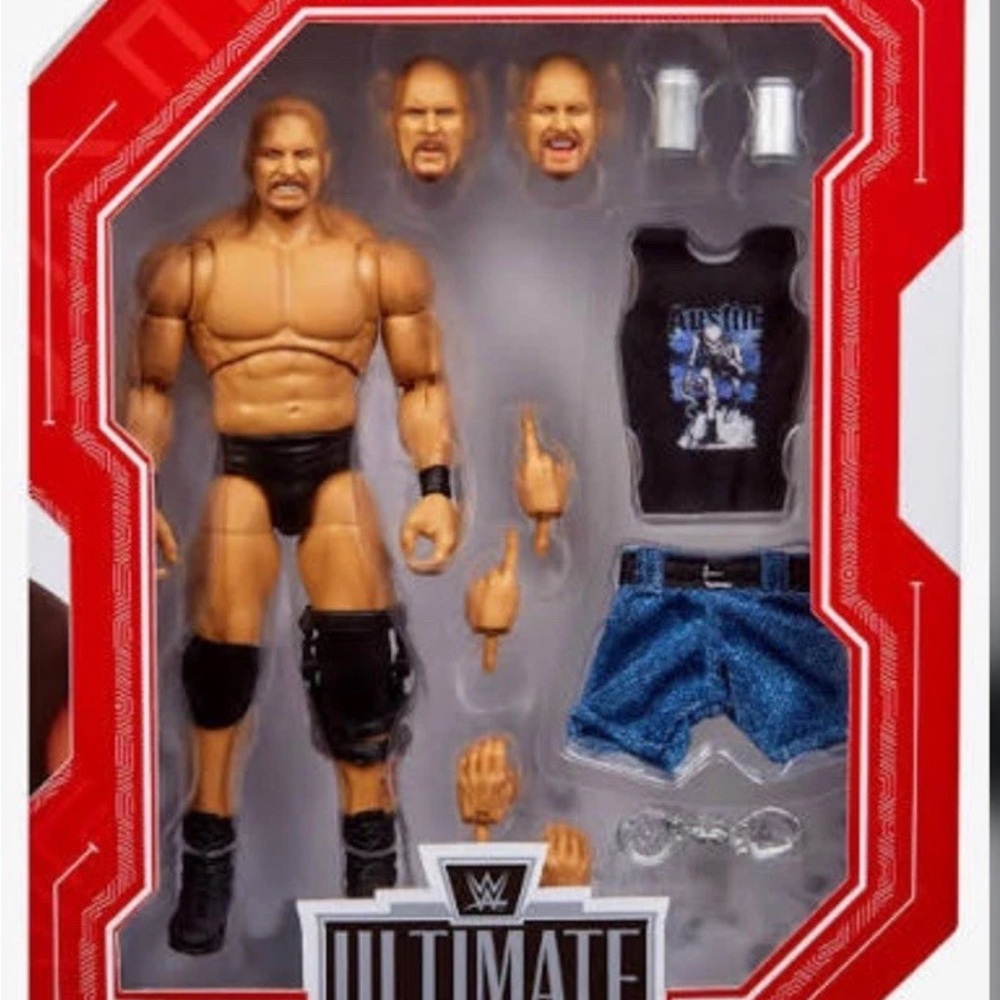 Mattel WWE Ultimate Edition Stone Cold Steve Austin 6" Action Figure Mattel New